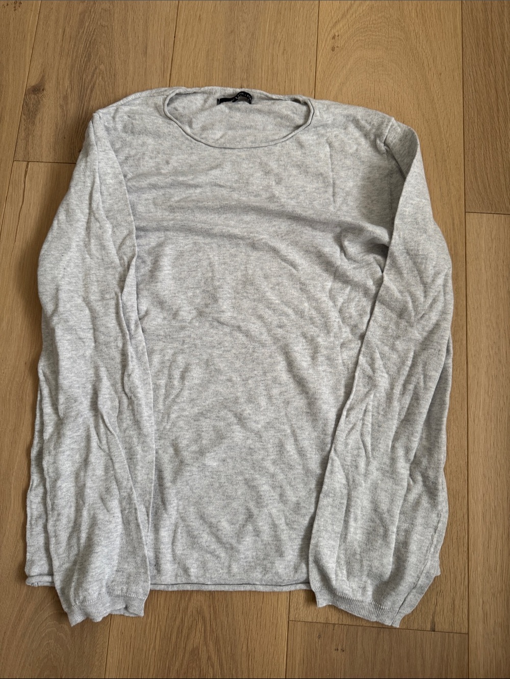 OAK + FORT Men’s Light Heather Gray Crewneck Sweater Size Medium